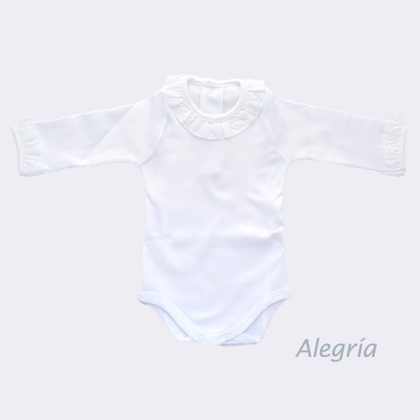 Body Puntilla calamaro blanco en Alegría Moda Infantil