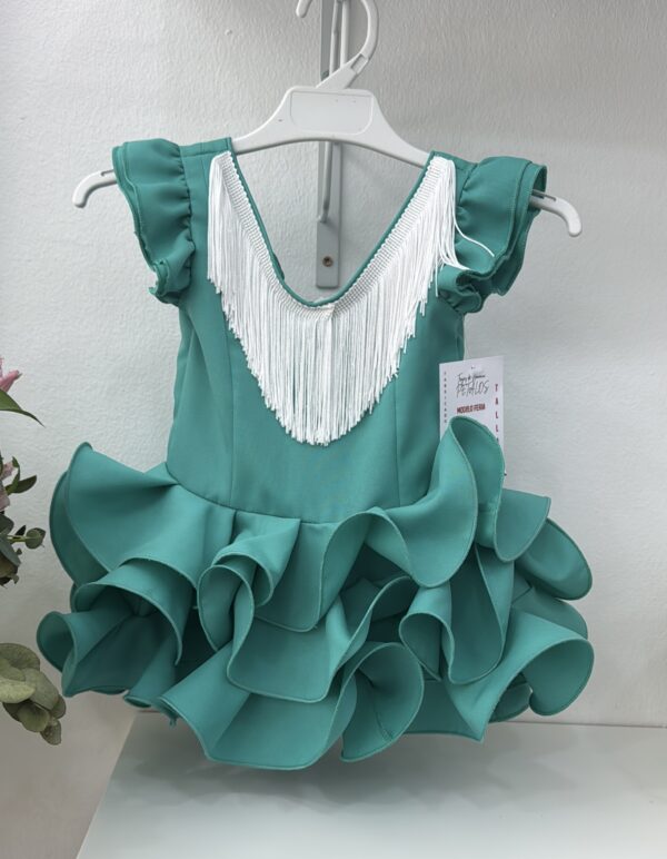 Vestido flamenca modelo feria Verde claro