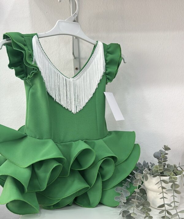 Vestido flamenca modelo feria verde Andalucía