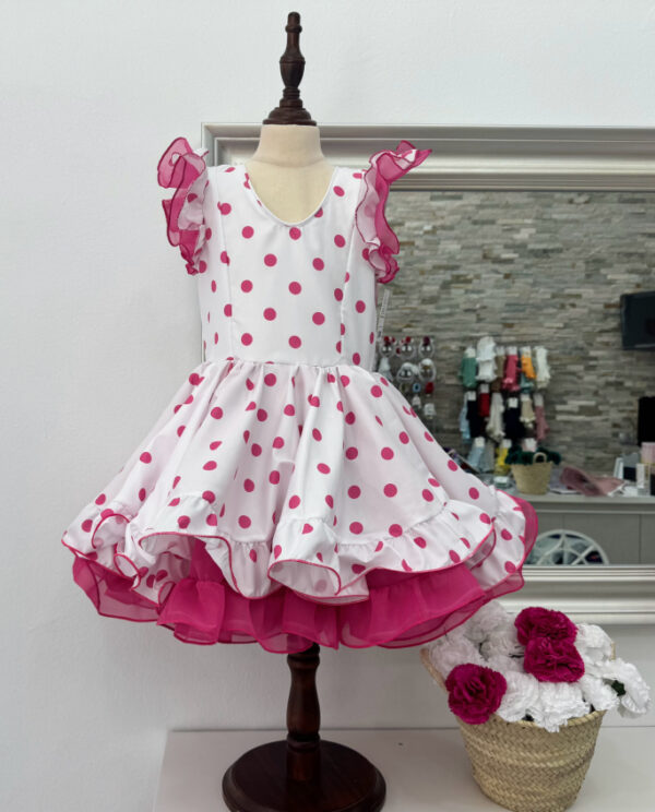 Vestido flamenca Marisol Fuxia