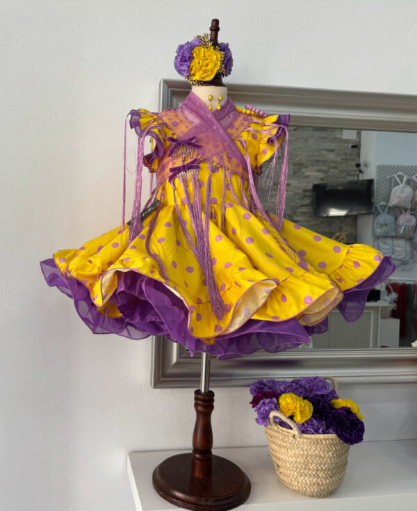 Pack flamenca Marisol Amarillo