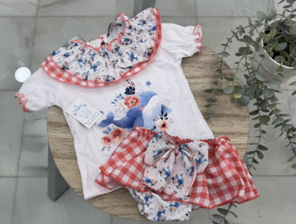 Conjunto algodón ballenita