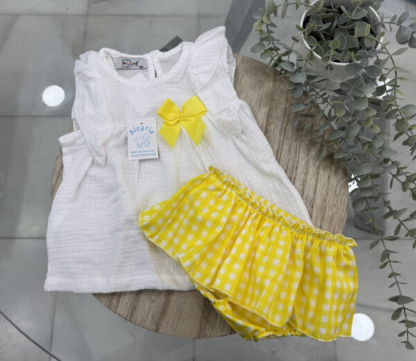 Conjunto bambula amarillo