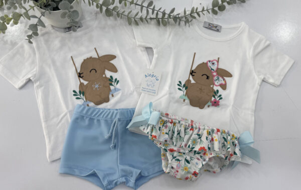 Conjunto baño conejo