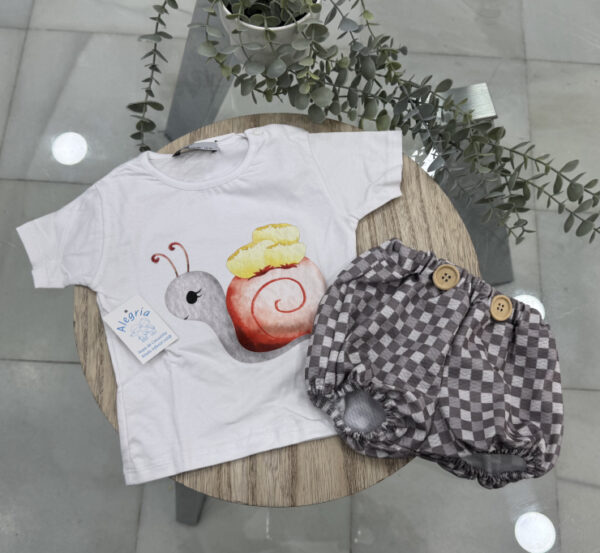 Conjunto algodón caracol