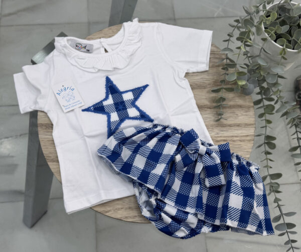 Conjunto algodón estrella niña