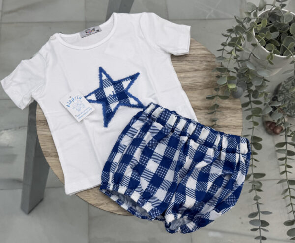 Conjunto algodón estrella niño
