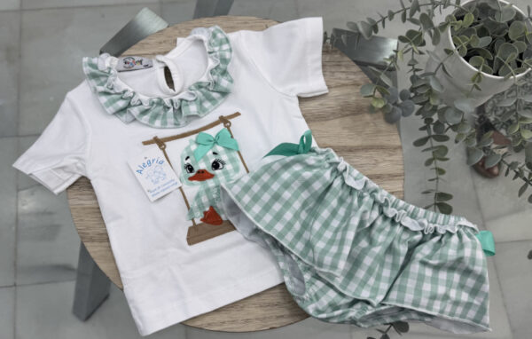 Conjunto algodón patito niña