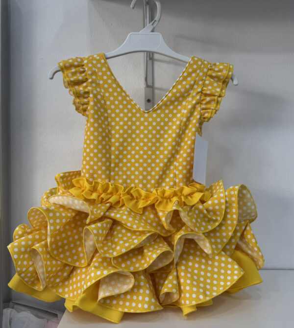 PROMO Vestido flamenca modelo Rocio amarillo