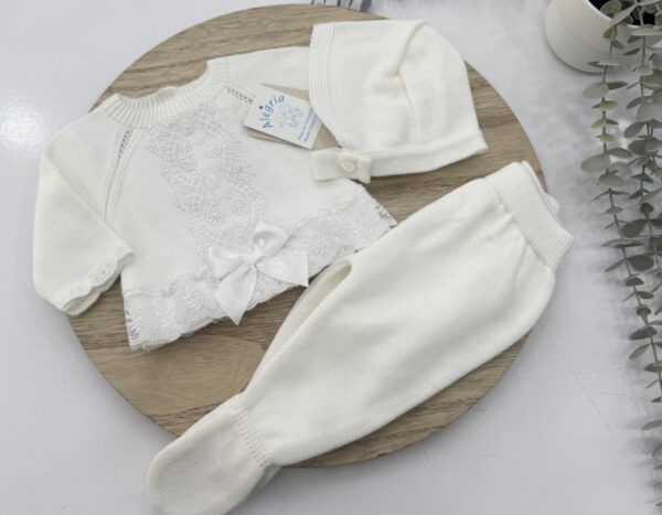 Conjunto lana tras piezas encaje - Imagen 5