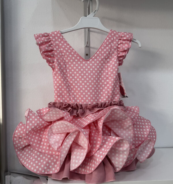 PROMO Vestido flamenca modelo Rocio rosa