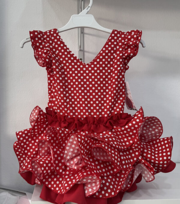 PROMO Vestido flamenca modelo Rocio rojo