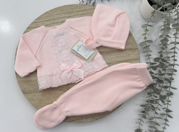 Conjunto lana tras piezas encaje - Imagen 3