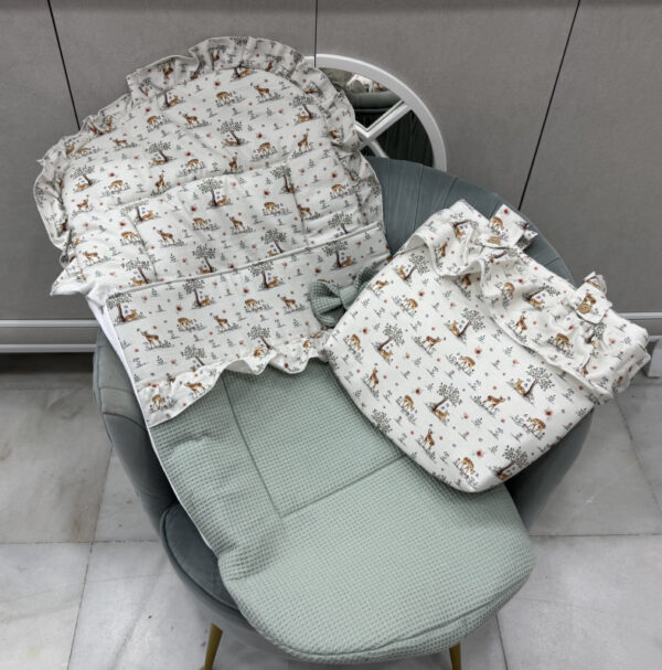 Saco silla universal con talega ciervo Wafle verde