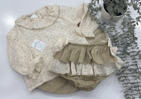 Conjunto bambula crudo