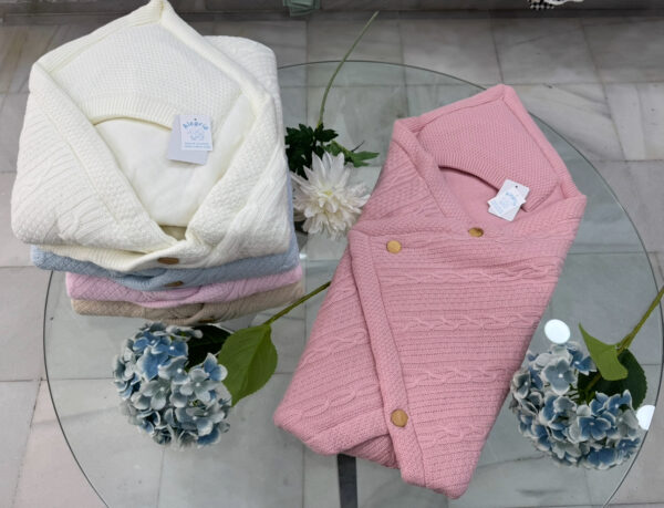 Saco lana convertible modelo botones