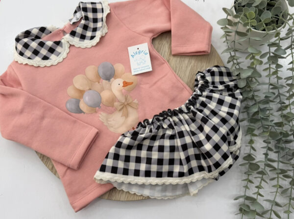 Conjunto algodón modelo patitos