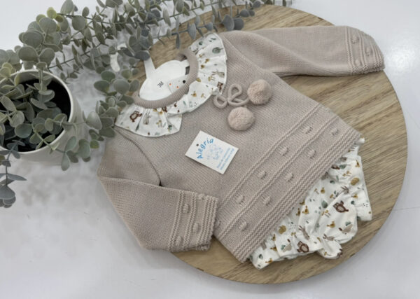 Conjunto lana braguita arena