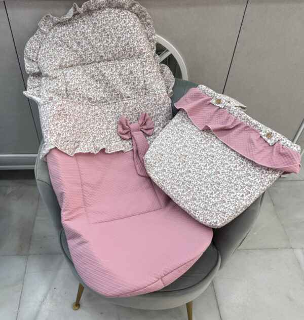 Saco silla universal talega flores maquillaje