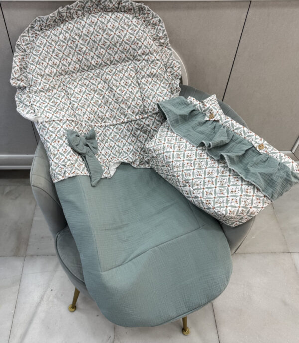 Saco silla universal bolso poquet verde modelo mosaico