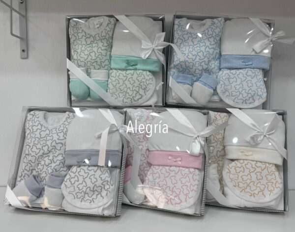Conjunto algodón 5 piezas modelo osito tous