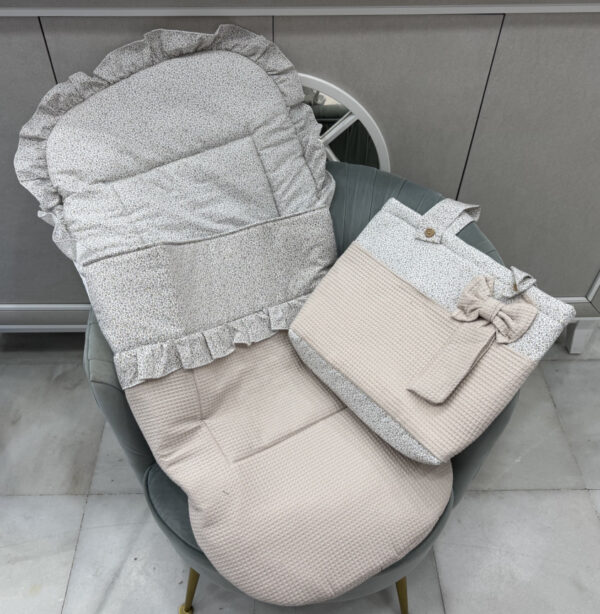 Saco silla universal con talega Wafle camel