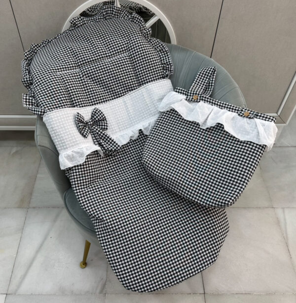 PROMO saco con talega universal vichi negro pequeño con.  plumeti