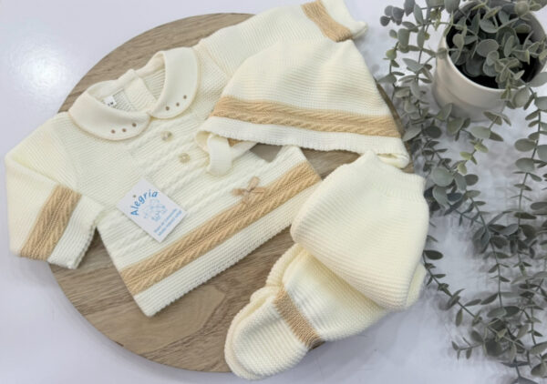 Conjunto tres piezas lana modelo amapola - Imagen 2