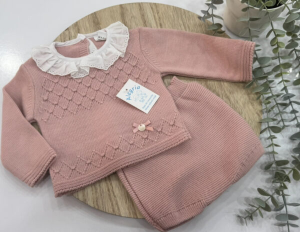 Conjunto lana dos piezas modelo otoño maquillaje