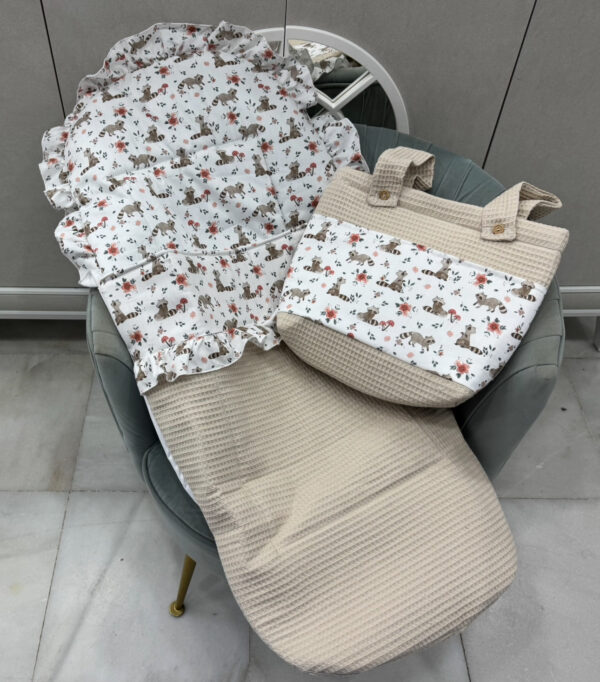 conjunto saco más talega modelo mapache