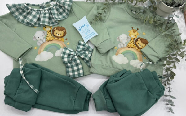Chandal selva verde niña o niño