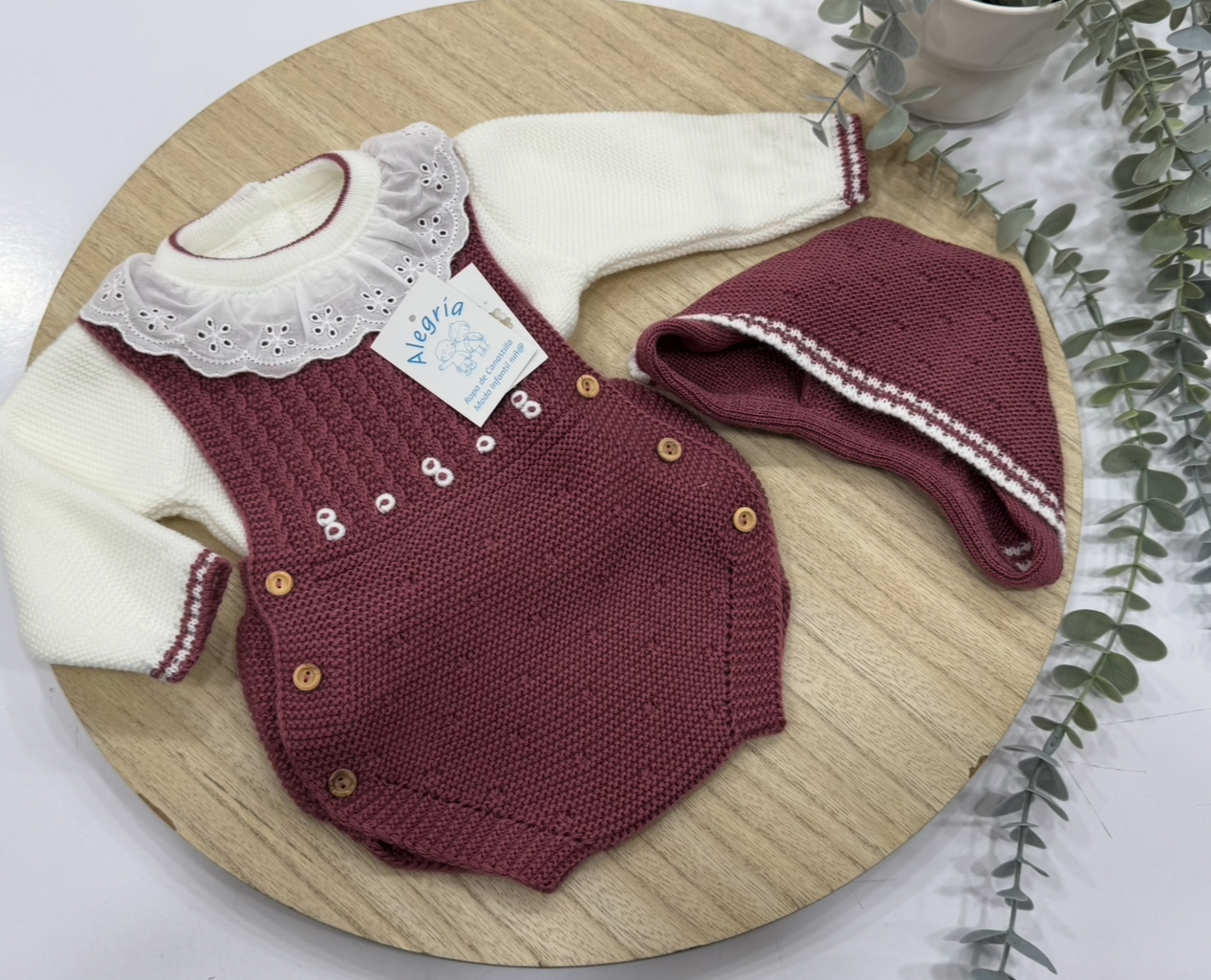 Conjunto ranita peto modelo tira bordada - Imagen 2