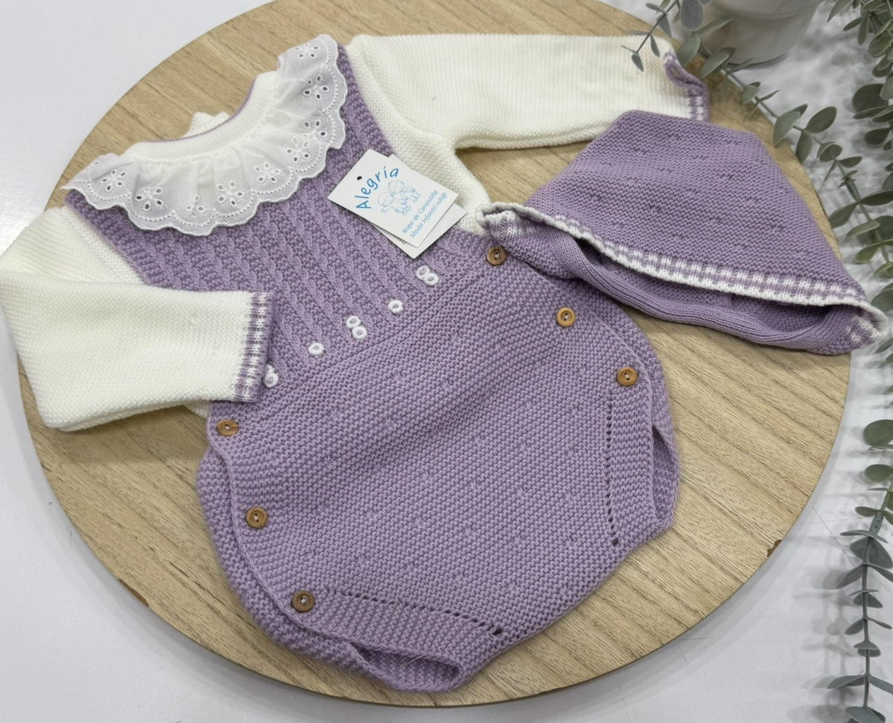 Conjunto ranita peto modelo tira bordada - Imagen 4