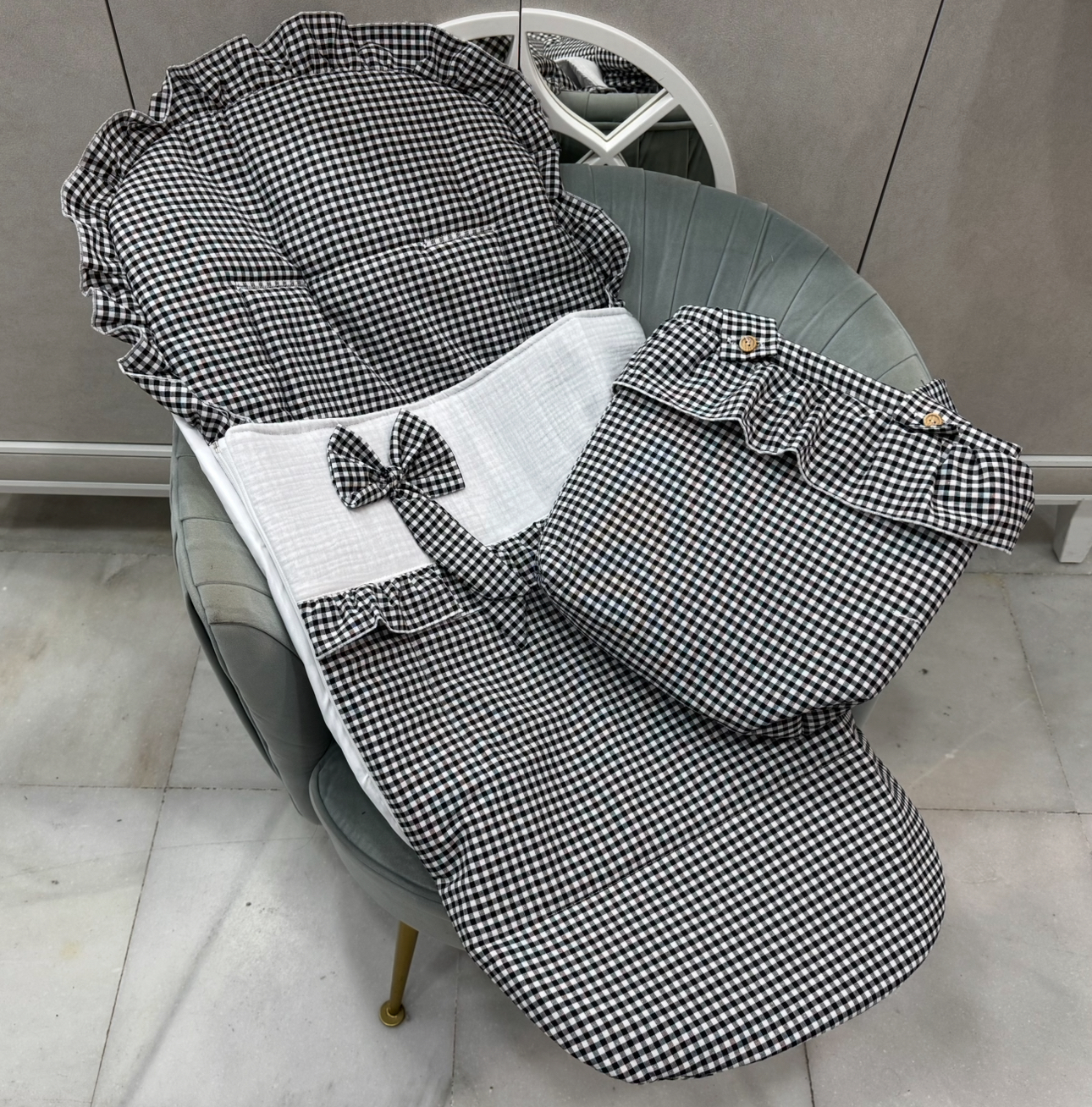 Saco silla universal con bolso vichi pequeño negro bambula