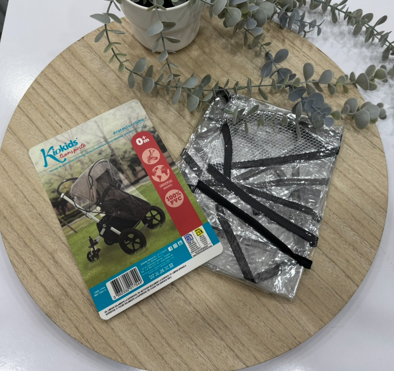 Plástico lluvia silla