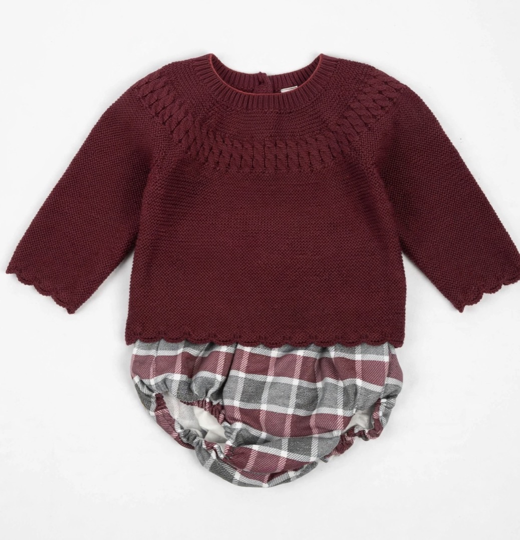 Conjunto lana modelo hoja - Imagen 2