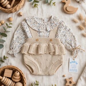 Conjunto peto lana con camisa modelo fantasia arena