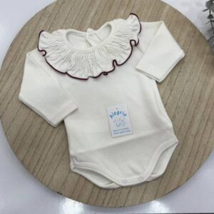Bodi algodón con cuello filo granan