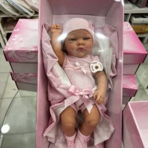 Muñeco bebe rosa con mantita